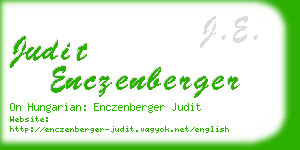 judit enczenberger business card